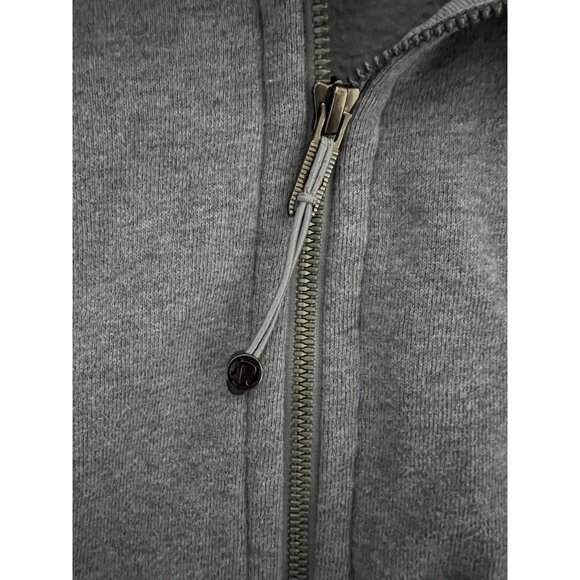 Lululemon Womens Full-Zip Hoodie Size 12 Sweatshirt Cotton Blend With Logo Detai - Picture 4 of 6